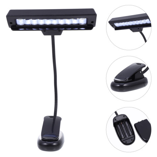 Lampe Clip LED Noire Table Lumière Protection Yeux 2