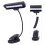 Lampe Clip LED Noire Table Lumière Protection Yeux 5