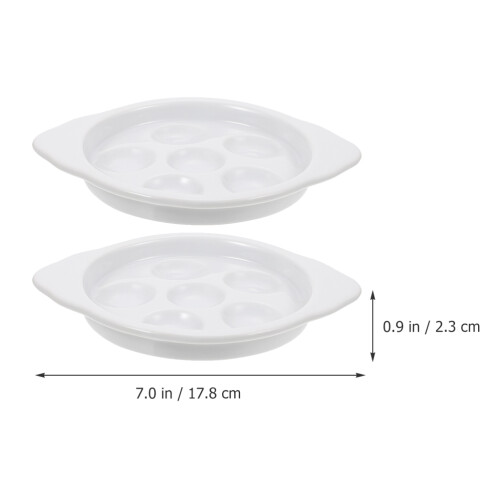 2Pz Piastra Escargot Bianco Multifunzione Per Mare 1
