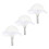 3Pz Supporti Bouquet Sposa in Bianco Con Per DIY 1