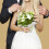 3Pz Supporti Bouquet Sposa in Bianco Con Per DIY 10