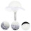 3Pz Supporti Bouquet Sposa in Bianco Con Per DIY 4