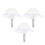 3Pz Supporti Bouquet Sposa in Bianco Con Per DIY 7