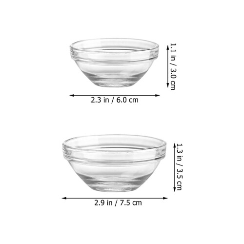 12St Ramekins Transparent Hushålls Skålar För Dessert Servering 1