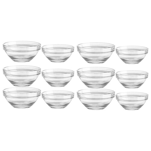 12St Ramekins Transparent Hushålls Skålar För Dessert Servering 2