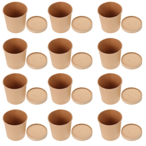 20Pz Contenitori Per in Kraft Per