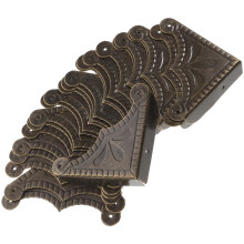 30Szt Metalowe Narożniki Do Mebli Zielone Zabezpieczenie Vintage