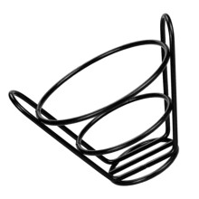 1St Hållare För Frites Snacks I Metall Svart För Restaurang