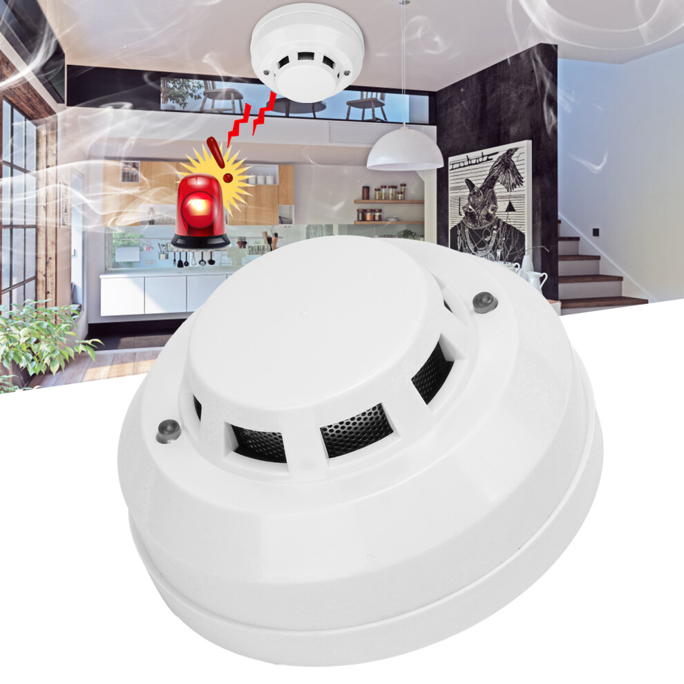 Wired Photoelectric Smoke Detector 9-24V With Led Indicator For Home & Commercial 8761358796046
