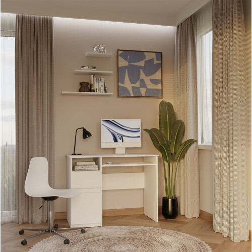 PORTO Left Desk, White 2