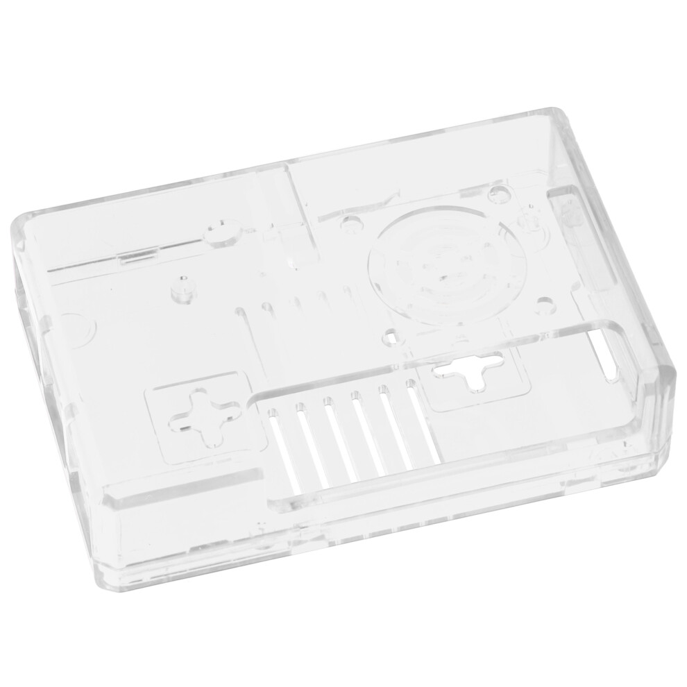 Transparent ABS Shell Case for Raspberry Pi 3B/3B+ E Style with Screws-image-OPC-PMSKH8X-NEW