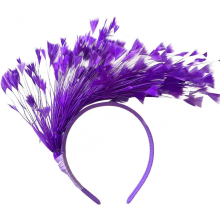 Elegante diadema de plumas para mujer de los años 20, sombrero Kentucky Derby, fiesta de té, cóctel, boda, bri