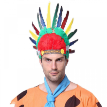 Tocado de plumas de nativos americanos, accesorios coloridos para disfraz de Halloween, adecuado para la mayoría de niños y adultos, plumas