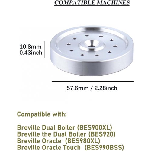 Συμβατό με οθόνη ντους για καφετιέρα Breville BES990/900/980/920 1