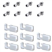Pacote com 8 pistolas descartáveis para perfuração de orelhas com pinos de orelha, assepsia, sem dor, segurança, kit de pistola para perfuraç