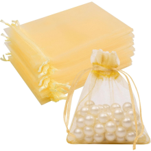 Bolsas de organza 10x15 100 piezas Bodas doradas