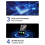 Compatível com WiFi MP3 Player Bluetooth 5.0 MP5 Player 4.0 polegadas Tela sensível ao toque completa Android Smart System MP4 Music P 3