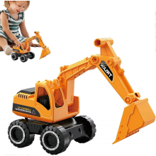 Bulldozer de juguete para niños, excavadora de ingeniería, juguete de inercia para niños.