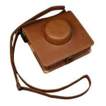 Compatível com Fujifilm Instax Wide Evo Camera Case Capa protetora portátil de couro PU com alça de ombro