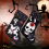 Διακόσμηση για το Halloween με μοτίβο κρανίου και κάλτσα, ο εφιάλτης πριν τα Χριστο 4
