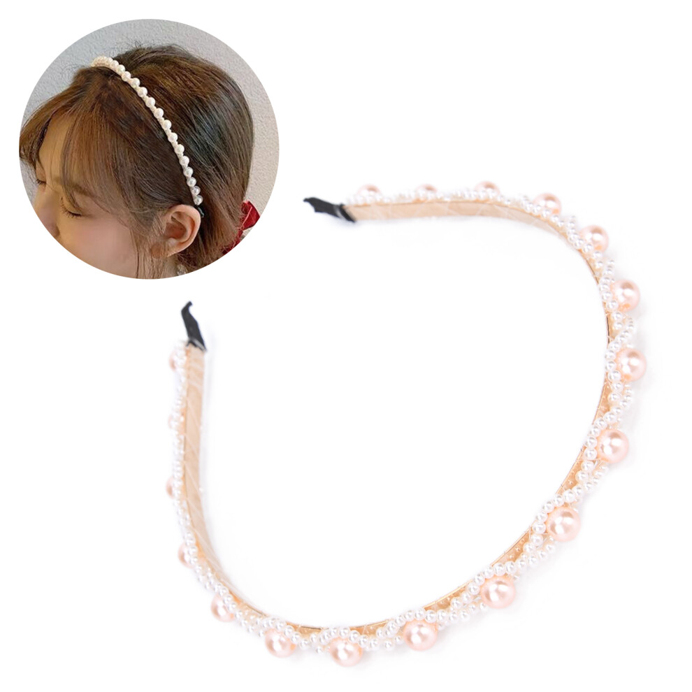 Faux Pearl Women Headband Alloy Hair Accessory Perfect for Weddings & Parties C