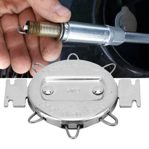 Precision Spark Plug Gauge Tool Silver 0.025‑0.045in Rust Resistant