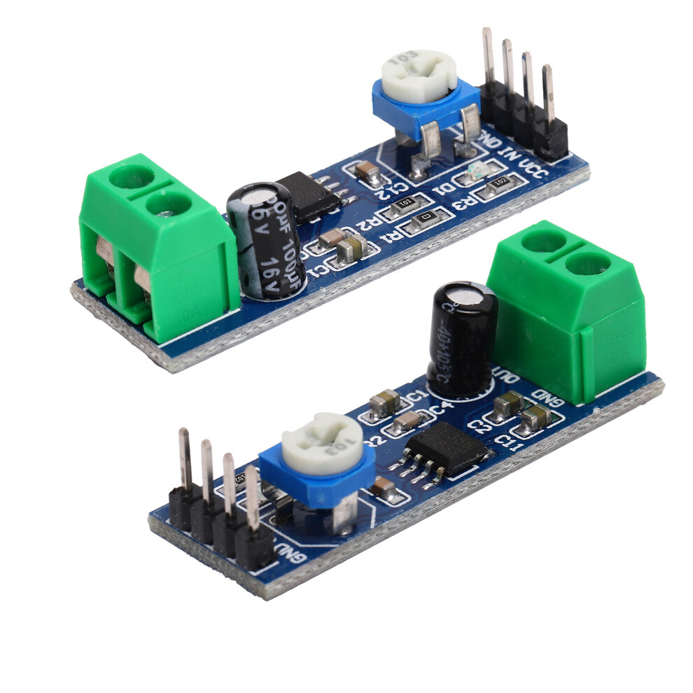Lm386 Mono Audio Amplifier Board 200 Times Gain 5V-12V Compact Power Module 9351358803739