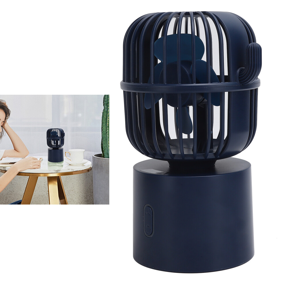 Mini Oscillating Usb Handheld Fan 2400Mah Quiet Desktop Cooling 8431358803715