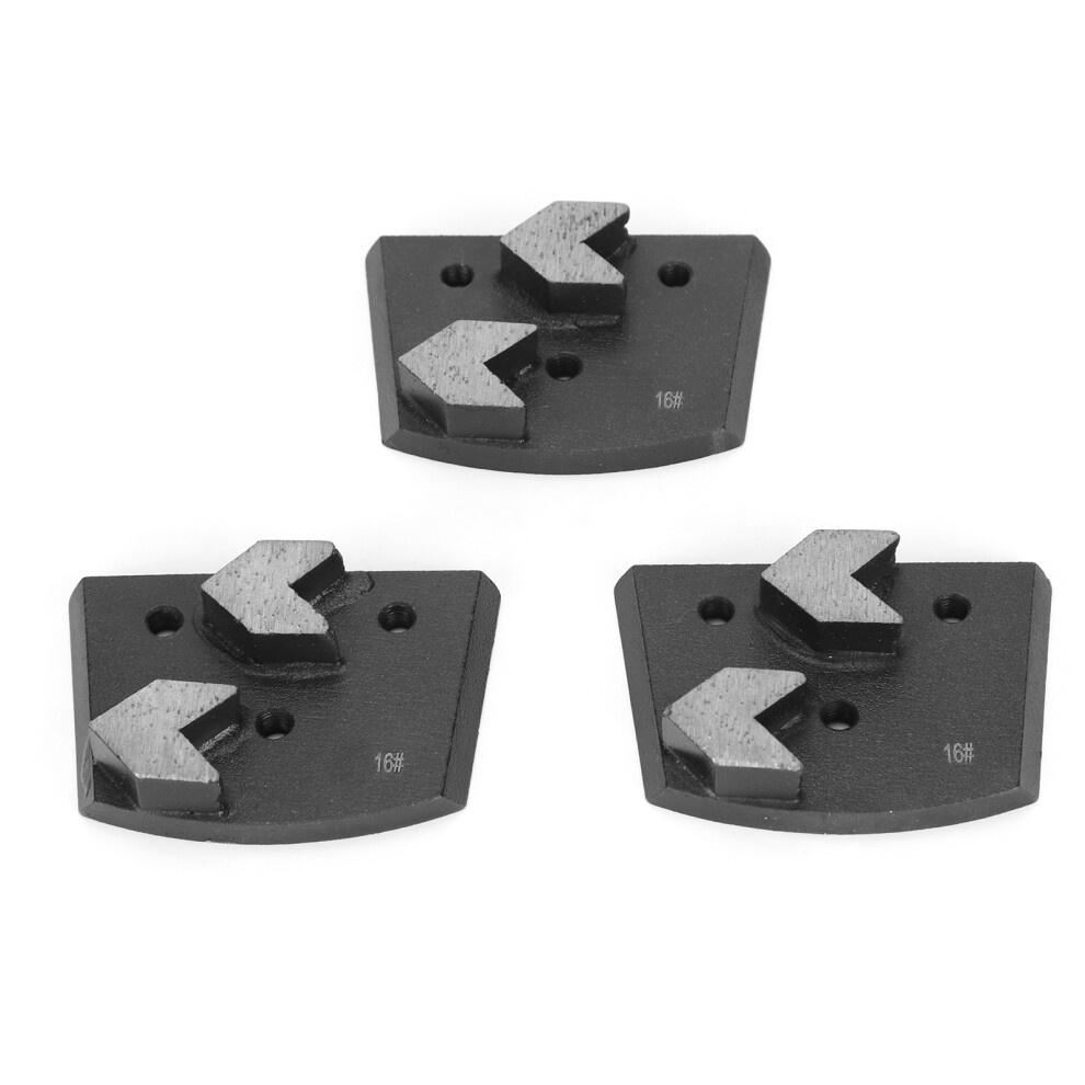3Pcs Arrow Shape Diamond Grinding Block 16# For Concrete Sanding Accessories 9461358805234