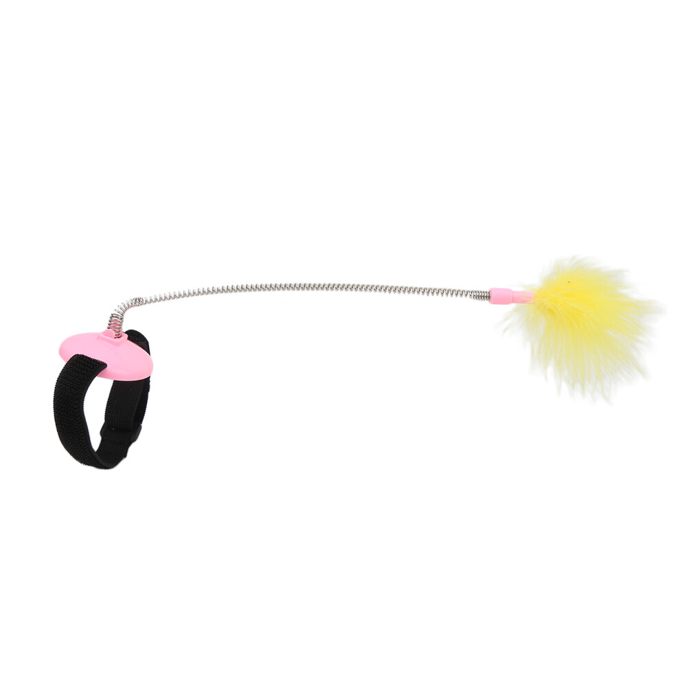 Pink Feather Cat Teaser Collar, Interactive, 31x4.9cm-image-OPC-PMSKN6W-NEW
