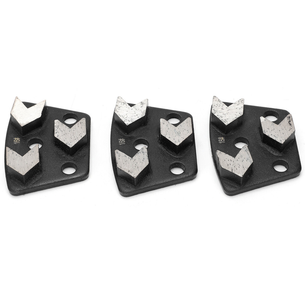 3Pcs Diamond Grinder Set 16# Black For Efficient Concrete Grinding 8721358805964