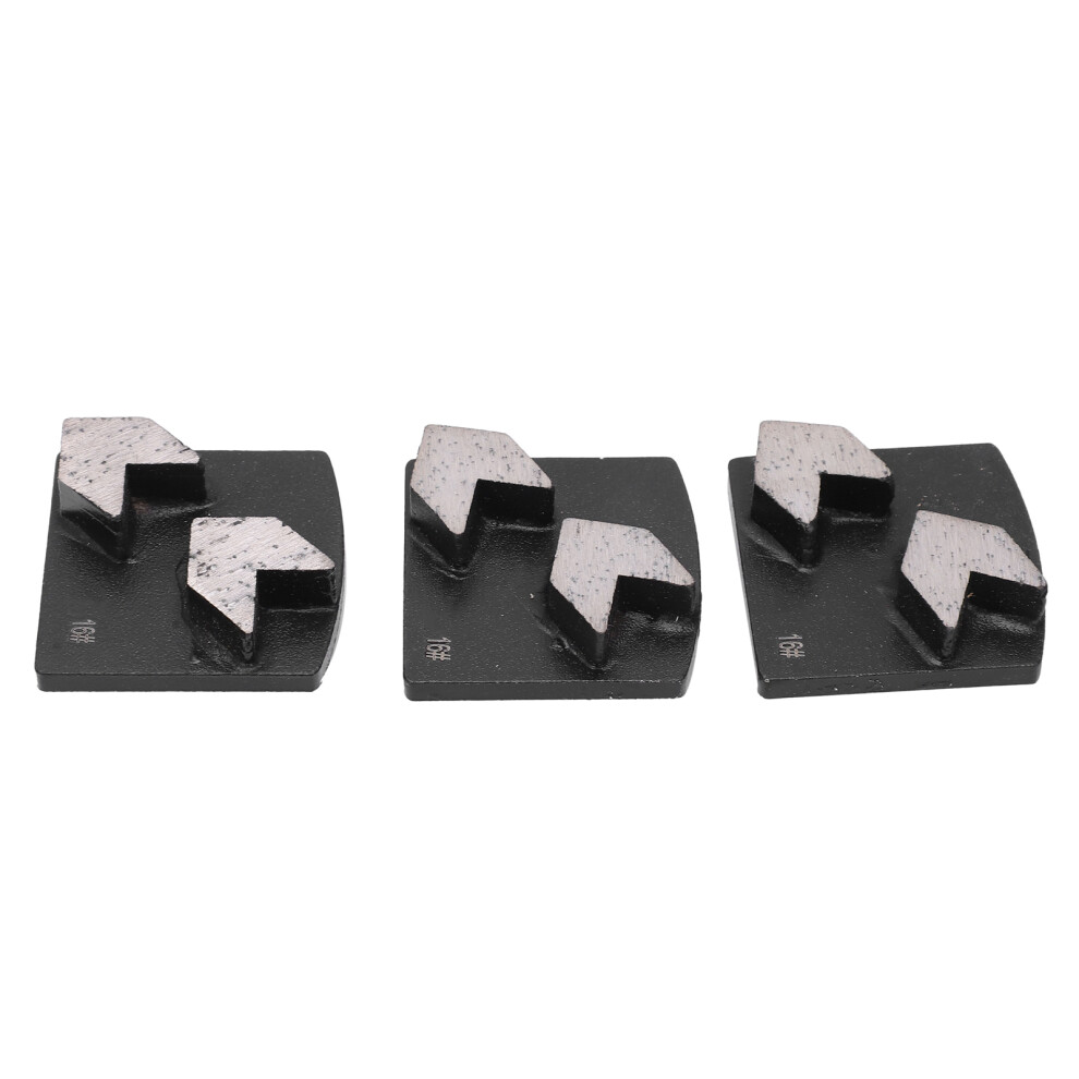 3Pcs Dovetail Arrow Tooth Black Diamond Polishing Pads For Concrete And Cement 9411358805925