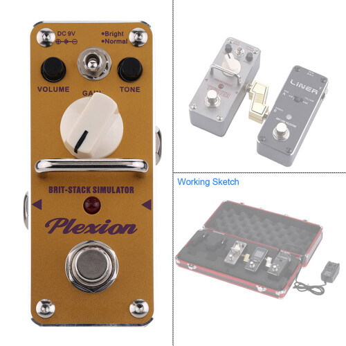 Hochwertiger AROMA APN-3 Plexion Brit-Stack Gitarrenpedal Mini True Bypass 1
