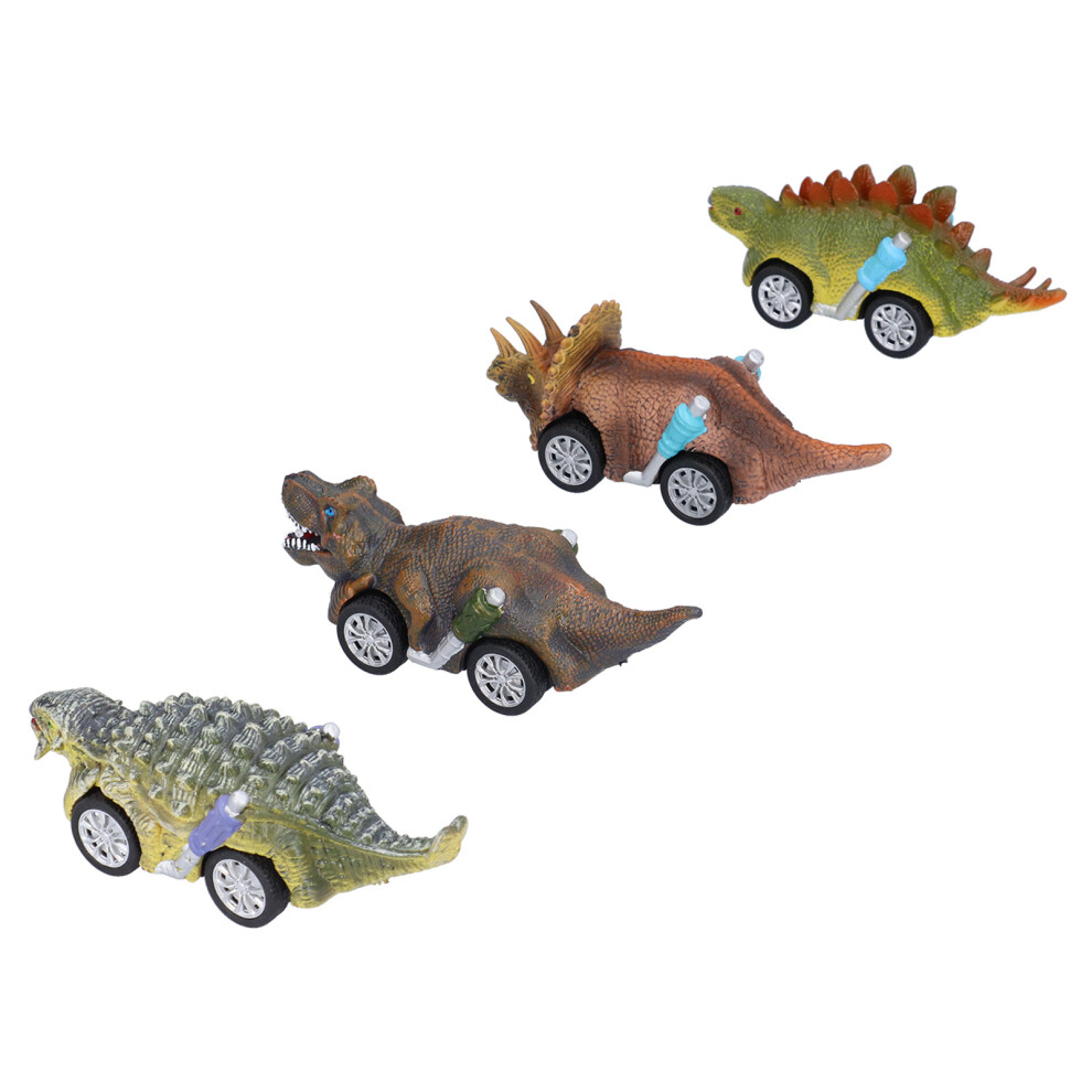 4pcs Dinosaur Model Car Toys Mini Animal Shape Plastic Kids Ages 3+-image-OPC-PMSKNTJ-NEW