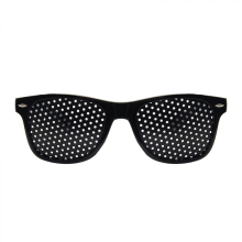 Lunettes à trous sténopéiques pour améliorer la vision, lunettes à trous sténopéiques noires neutres pour une meilleure vision