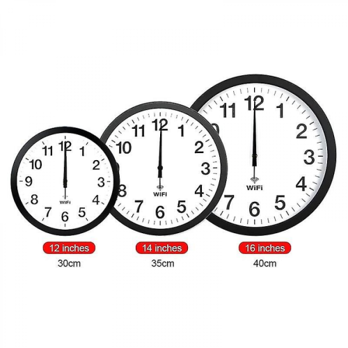 Automatic Time Synchronization Wifi Wall Clock 14inches-31cm 1