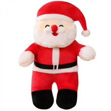 Peluche di Natale da 35 cm, bambola di Babbo Natale, giocattolo morbido a forma di animale, cuscino, adorabile regalo di compleanno pe
