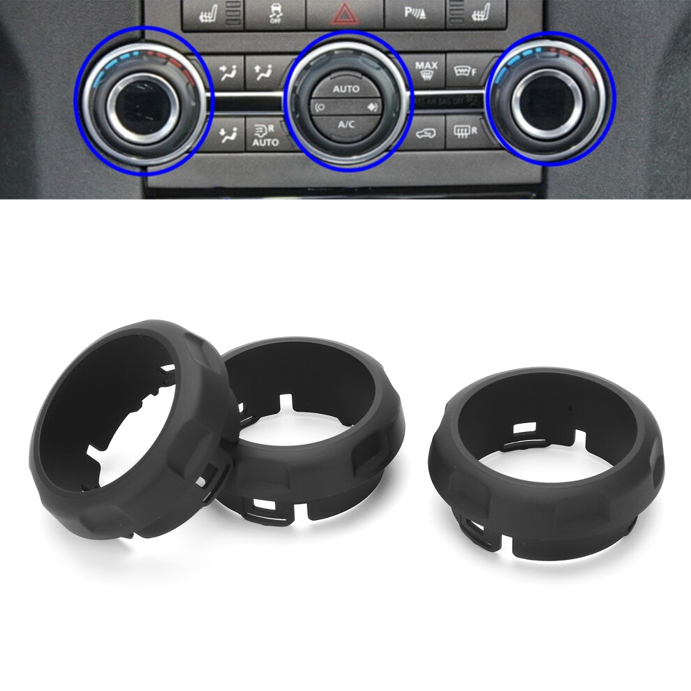 High-Grade 3Pcs A/C Knob Covers For Land Rover Discovery 4/Sport Cars 8381358809975