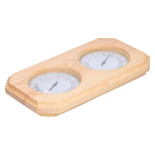 Thermohygrometer Dial, Accurate Temp & Humidity Monitor, Wood & Plastic Dimensions 25.7x13.8x3cm
