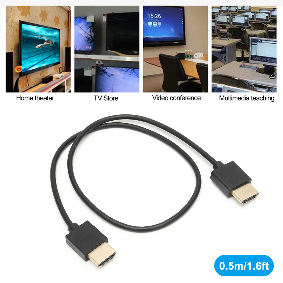Hdmi Transfer Cable 0.5M For Tv, Hdtv, Xbox, Ps4, Projector, Black 4921358813004