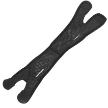 Support Belt for Snoring & Facial Slimming Black Mesh Chin Strap for Adults