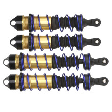 Aluminium 120 mm Vorder- und 140 mm Hinterradfederungssatz für 1/8 RC Auto, Gold