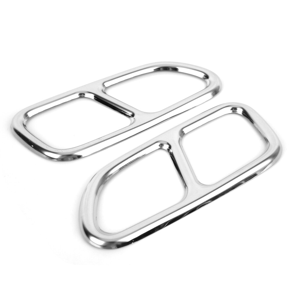 Stainless Steel Glossy Exhaust Tip Trim For Mercedes Cla 2013-2015 7601358816553