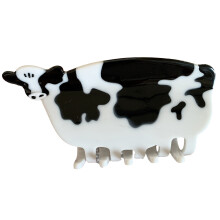 Animal Shape Hair Jaw Clips Acetate Big Claw-dairy cow