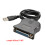 80cm USB 2.0 To 25 Pin Parallel Port Printer Cable IEEE-Black 2