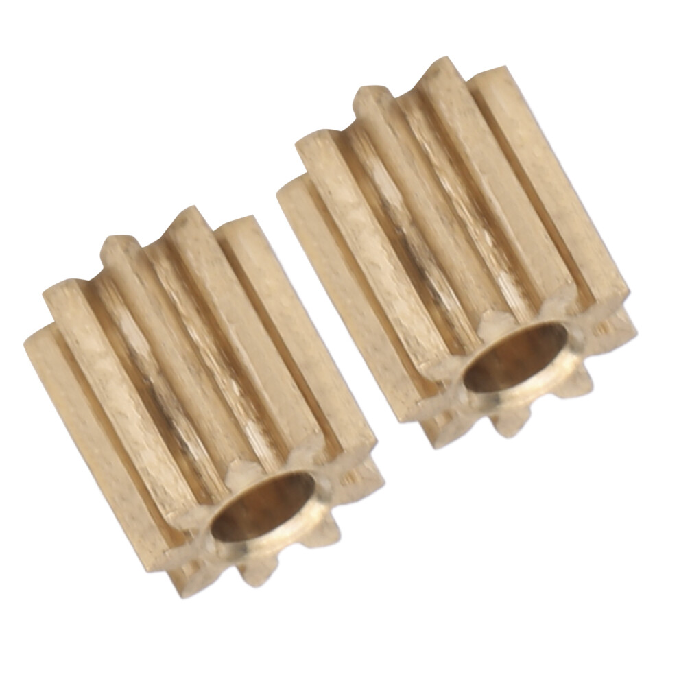 9 Tooth Brass Gear 0.5 Module For Duplo Intelli Lok - 2Pcs Pack 8751358817124
