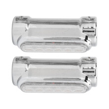 2 Stück Chrom Motorrad Highway Bar Leuchten 1,25 Zoll Universal LED 100LM