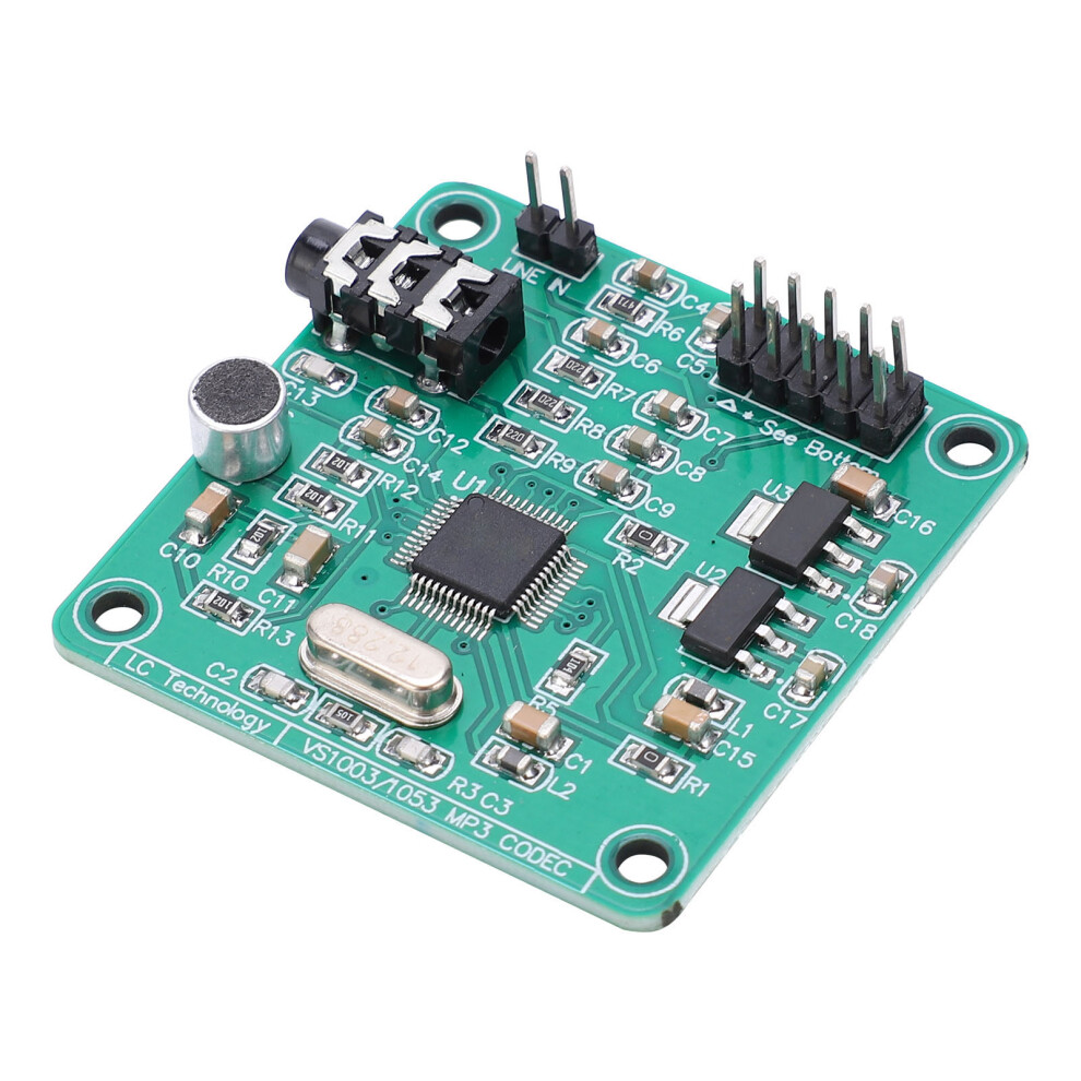 Vs1003 Audio Module Voice Decoding Board With Microphone And Usb Interface 8731358817607