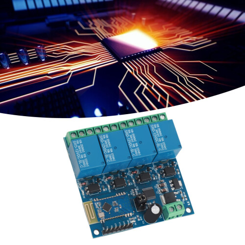 Module relais Bluetooth à 4 canaux, 12 V, 10 A, Android