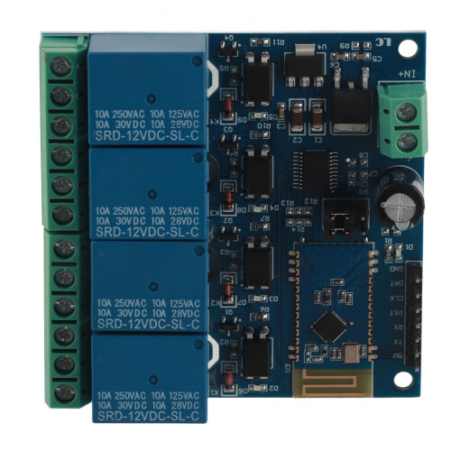 Module relais Bluetooth à 4 canaux, 12 V, 10 A, Android 1